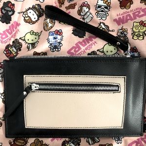 Italian leather clutch